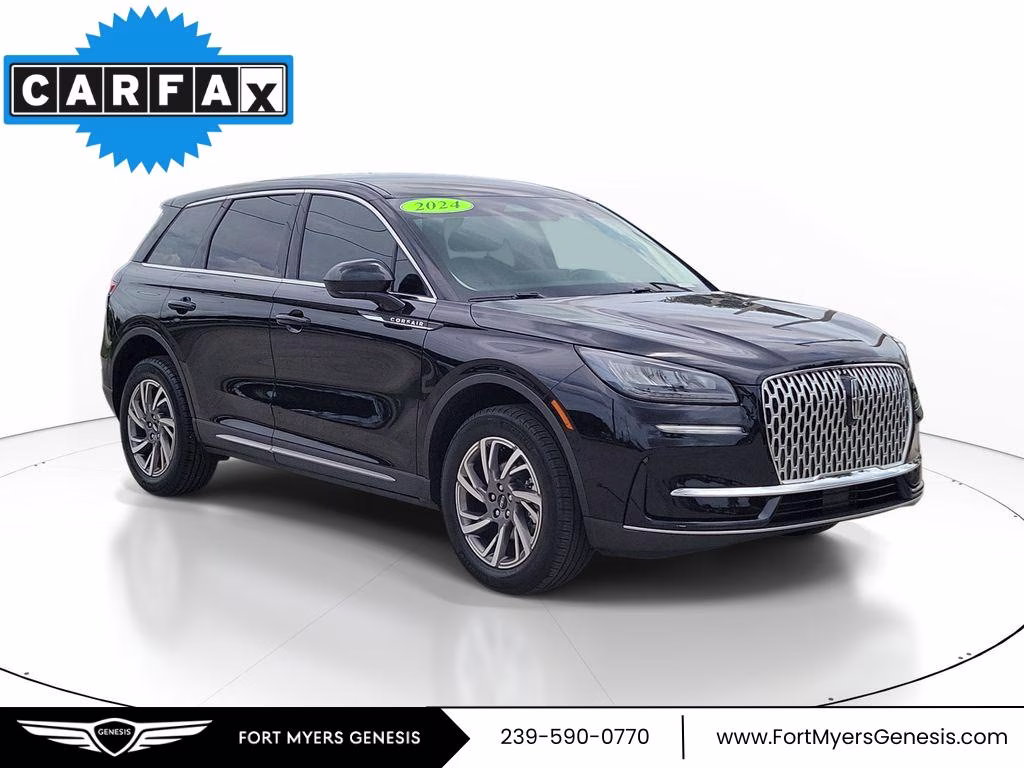 2024 Infinite Black Metallic Clearcoat Lincoln Corsair Premiere FWD SUV