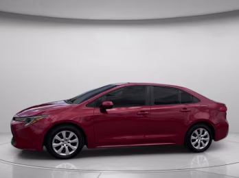 2021 Barcelona Red Metallic Toyota Corolla LE FWD Sedan