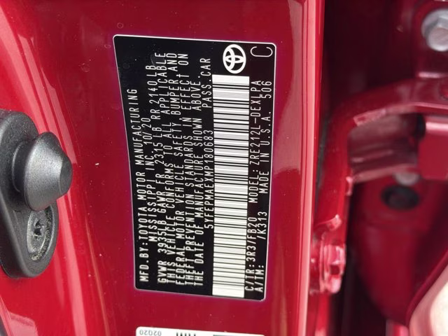 2021 Barcelona Red Metallic Toyota Corolla LE FWD Sedan