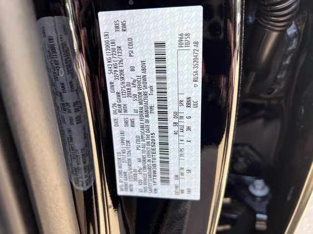 2026 Agate Black Metallic Ford Super Duty F-350 SRW Lariat 4X4 Truck