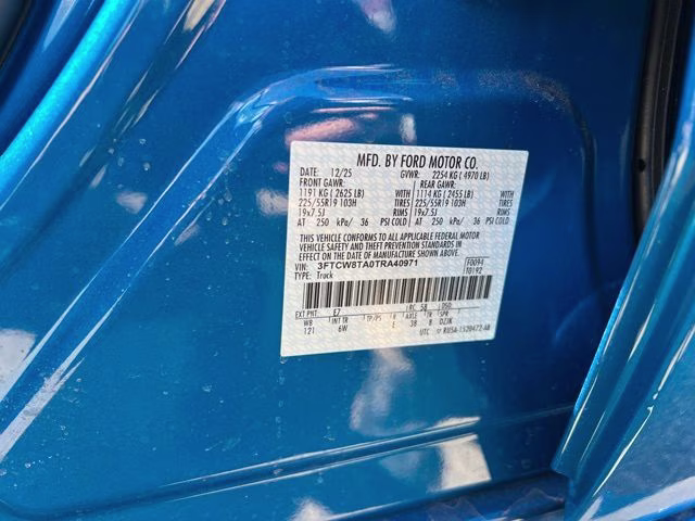 2026 Blue Ford Maverick Lobo Standard AWD Truck