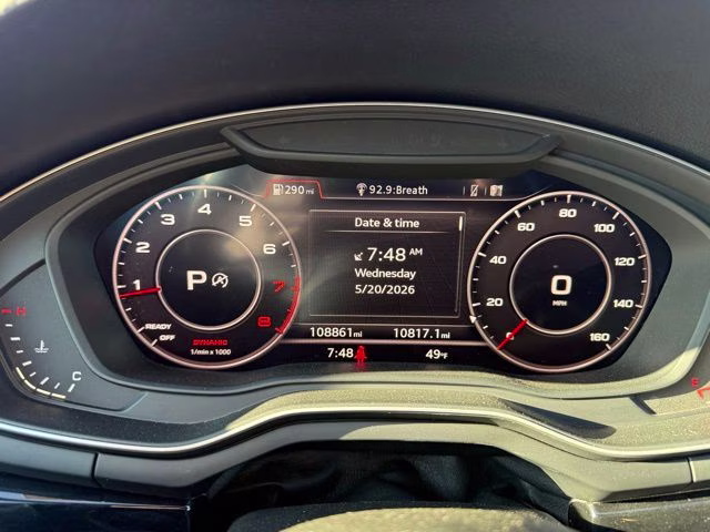 2018 Brilliant Black Audi A4 2.0T Premium Plus AWD Sedan