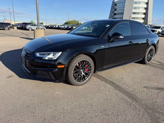 2018 Brilliant Black Audi A4 2.0T Premium Plus AWD Sedan