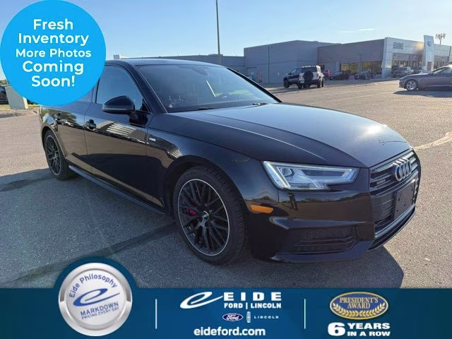 2018 Brilliant Black Audi A4 2.0T Premium Plus AWD Sedan
