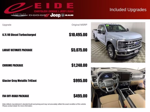 2024 Glacier Gray Metallic TriCoat Ford Super Duty F-350 SRW Lariat 4X4 Truck