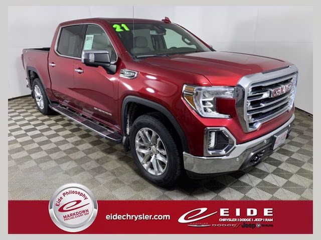 2021 Cayenne Red Tintcoat GMC Sierra 1500 SLT 4X4 Truck