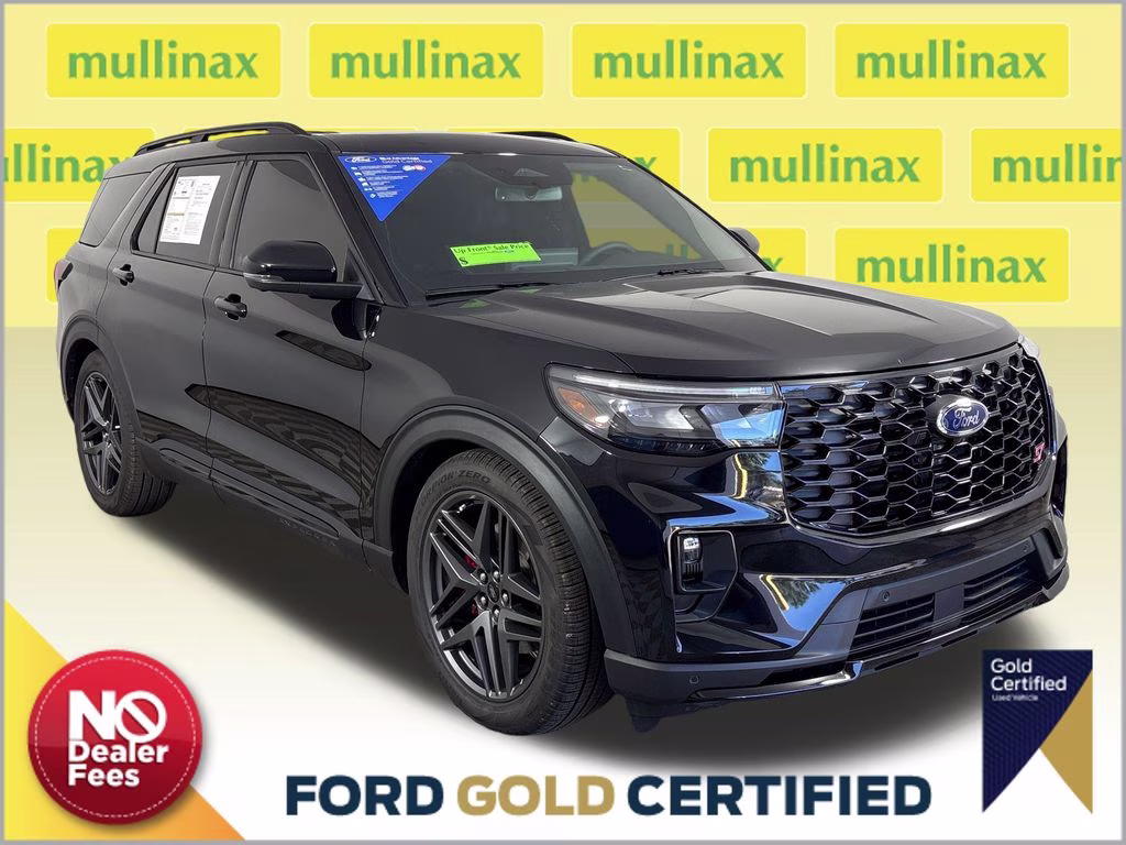 2025 Black Metallic Ford Explorer ST 4X4 SUV