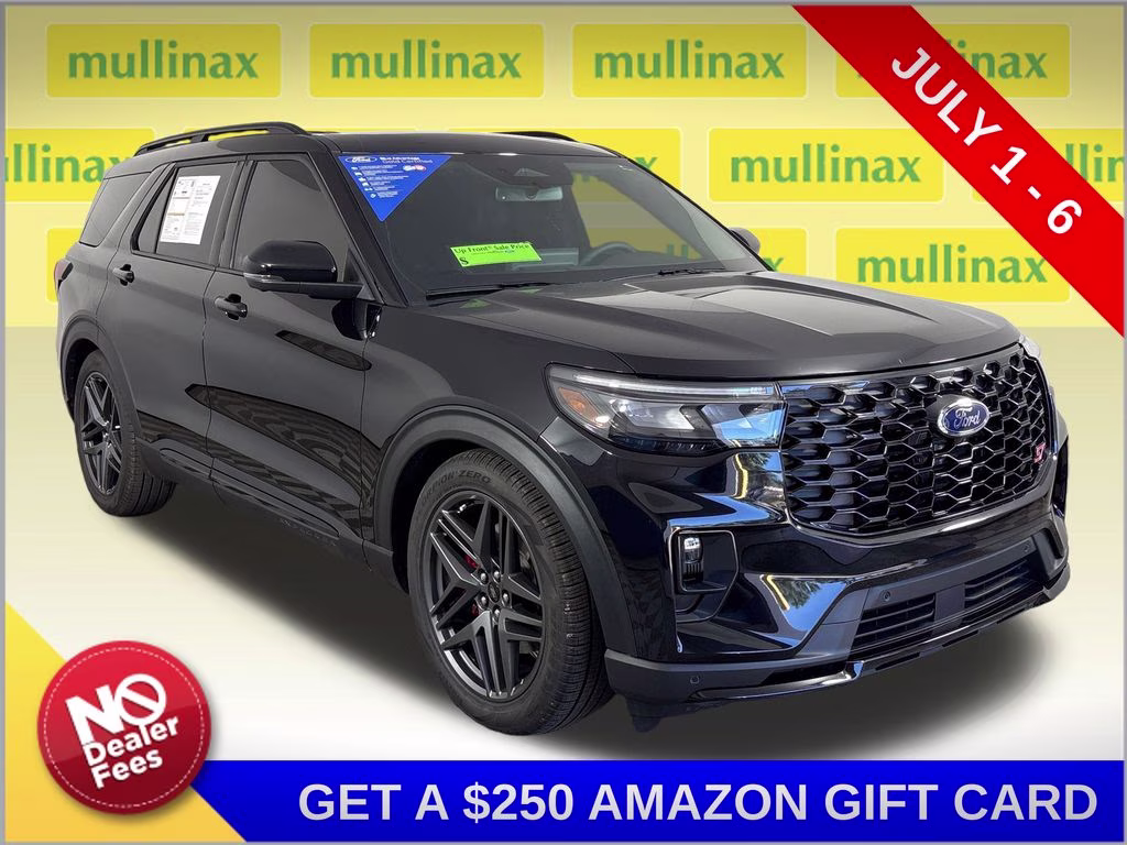 2025 Black Metallic Ford Explorer ST 4X4 SUV