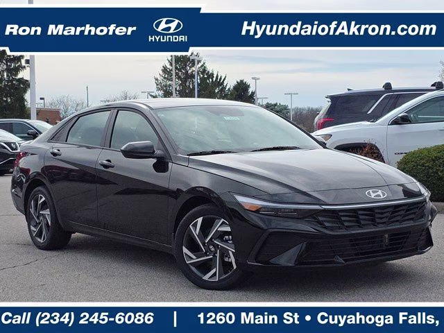 2025 Abyss Black Hyundai Elantra Hybrid SEL Sport FWD Sedan