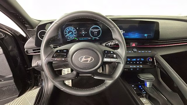 2025 Abyss Black Hyundai Elantra Hybrid SEL Sport FWD Sedan