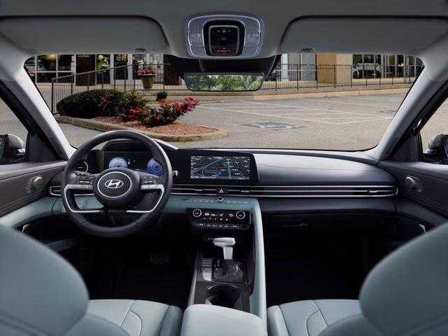 2025 Amazon Gray Hyundai Elantra Hybrid Limited FWD Sedan