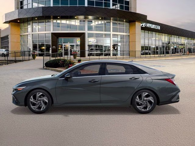 2025 Amazon Gray Hyundai Elantra Hybrid Limited FWD Sedan
