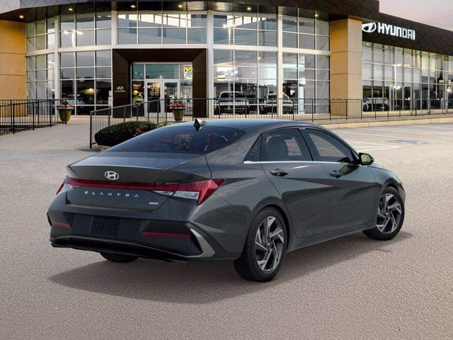 2025 Amazon Gray Hyundai Elantra Hybrid Limited FWD Sedan