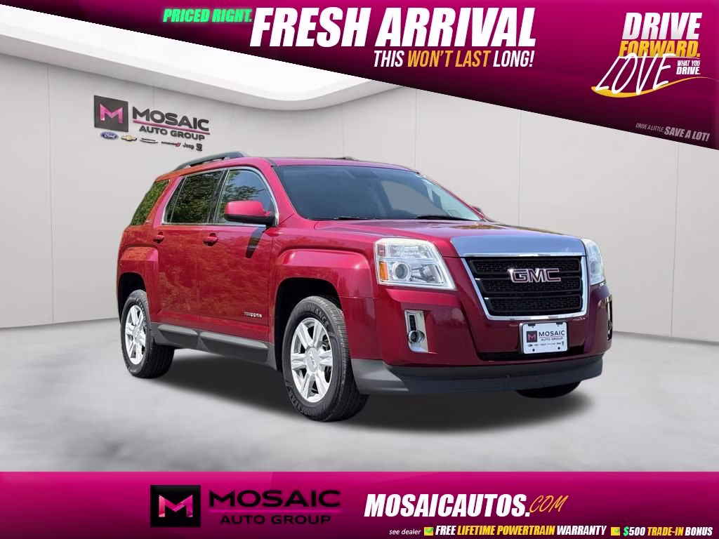 2015 Crystal Red Tintcoat GMC Terrain SLE-2 AWD SUV