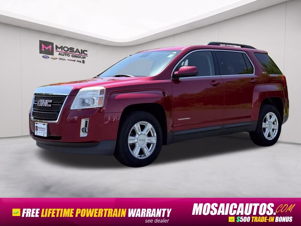 2015 Crystal Red Tintcoat GMC Terrain SLE-2 AWD SUV