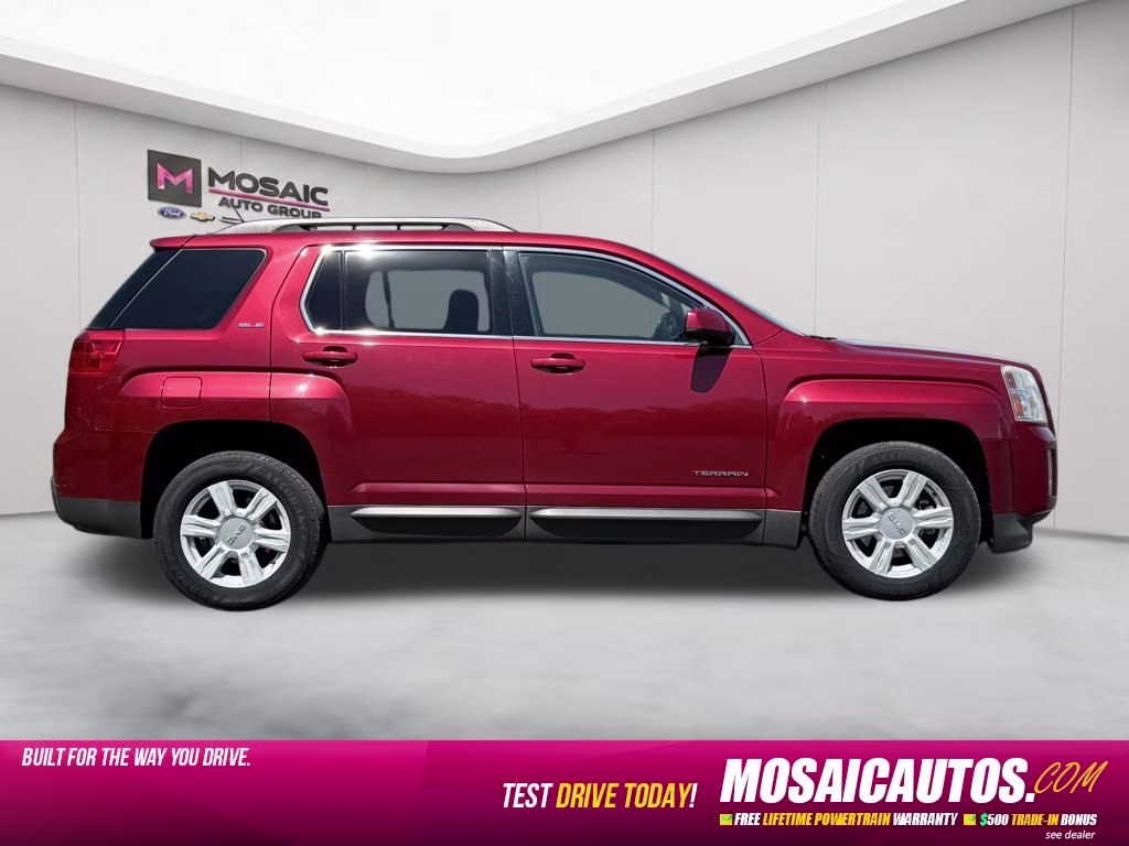 2015 Crystal Red Tintcoat GMC Terrain SLE-2 AWD SUV