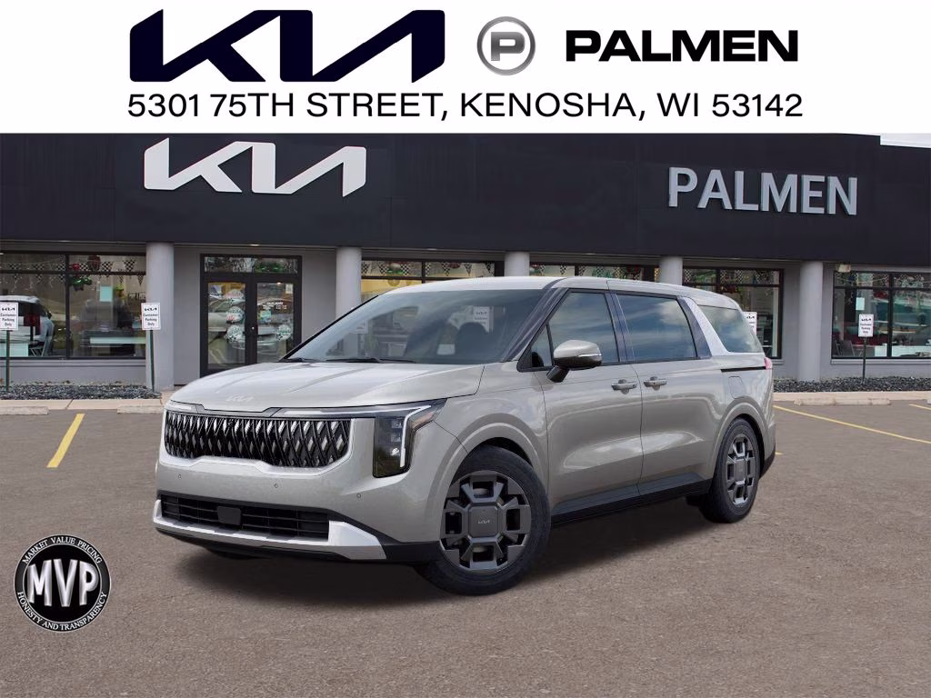 2026 Ivory Silver Kia Carnival Hybrid EX FWD Van