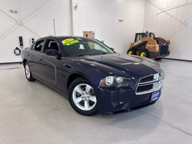 2014 Jazz Blue Pearlcoat Dodge Charger SE RWD Sedan