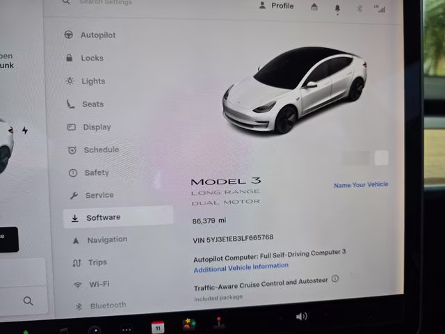 2020 Pearl White Multi-Coat Tesla Model 3 Long Range AWD Sedan