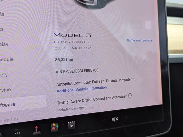 2020 Pearl White Multi-Coat Tesla Model 3 Long Range AWD Sedan
