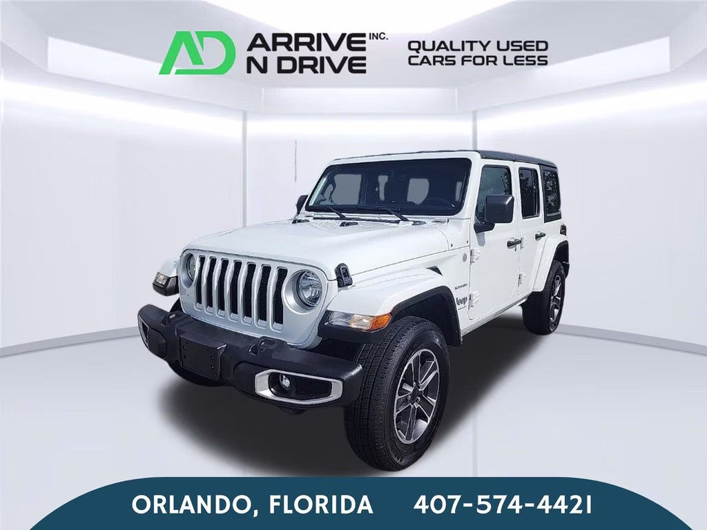 2023 White Jeep Wrangler Sahara 4X4 SUV