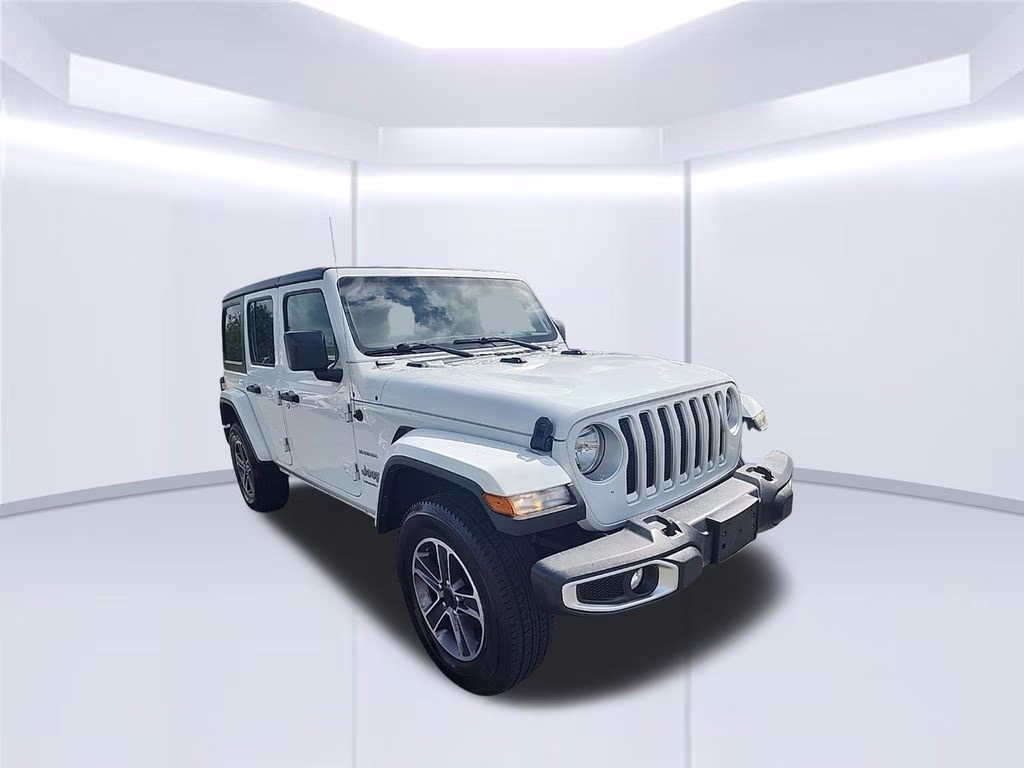 2023 White Jeep Wrangler Sahara 4X4 SUV