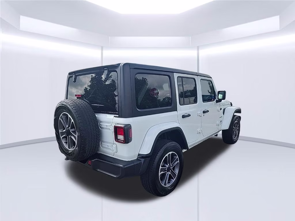 2023 White Jeep Wrangler Sahara 4X4 SUV