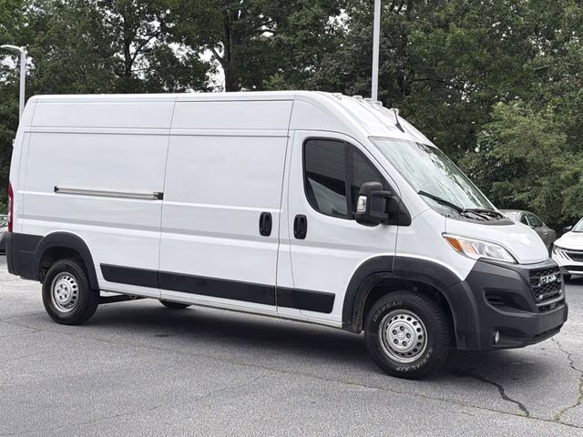 2025 Bright White Clearcoat Ram ProMaster 3500 High Roof FWD Van