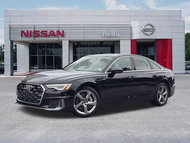 2024 Black Audi A6 55 Premium Plus AWD Sedan