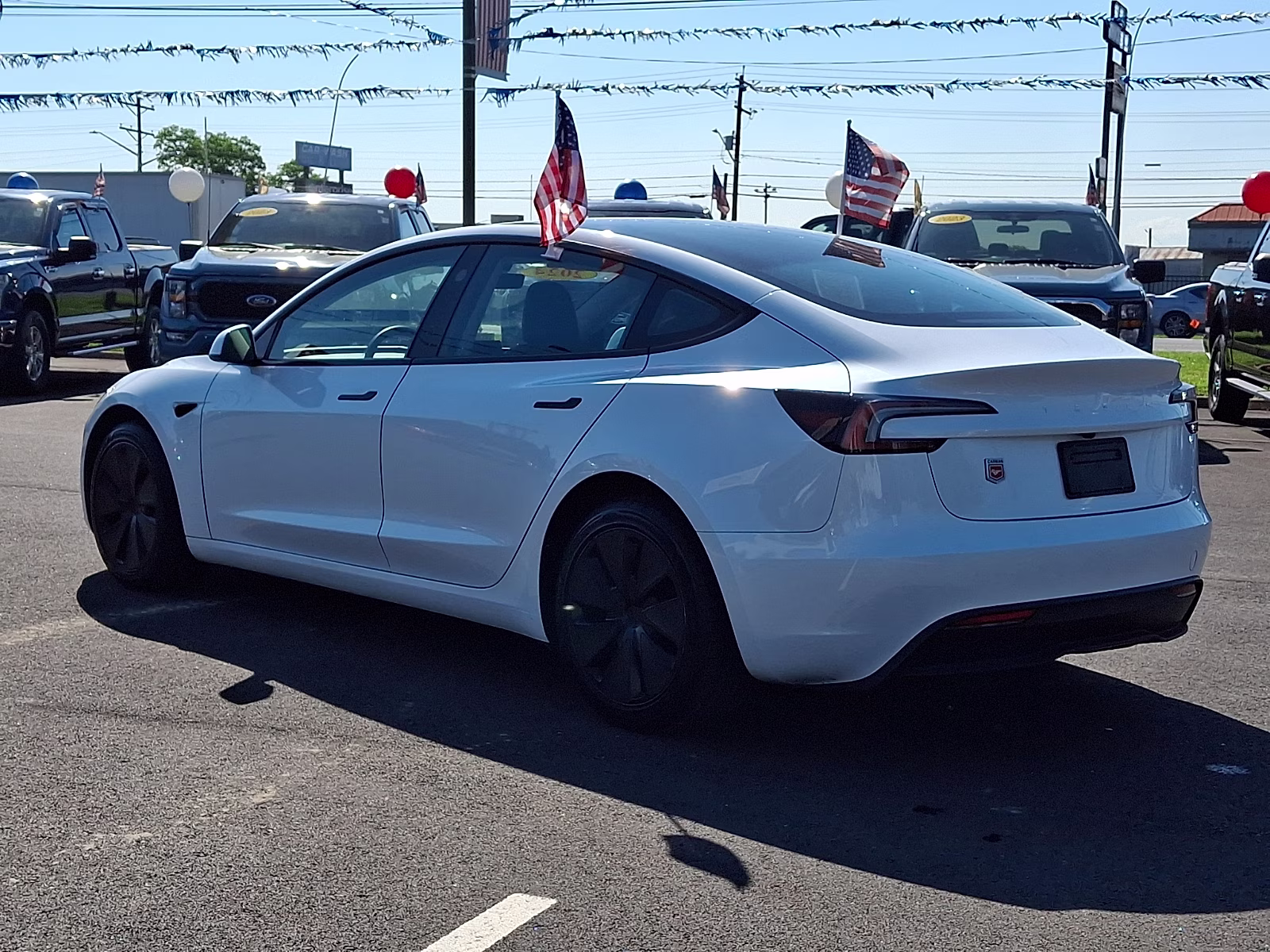 2024 Pearl White Multi-Coat - PPSW Tesla Model 3 Rear-Wheel Drive RWD