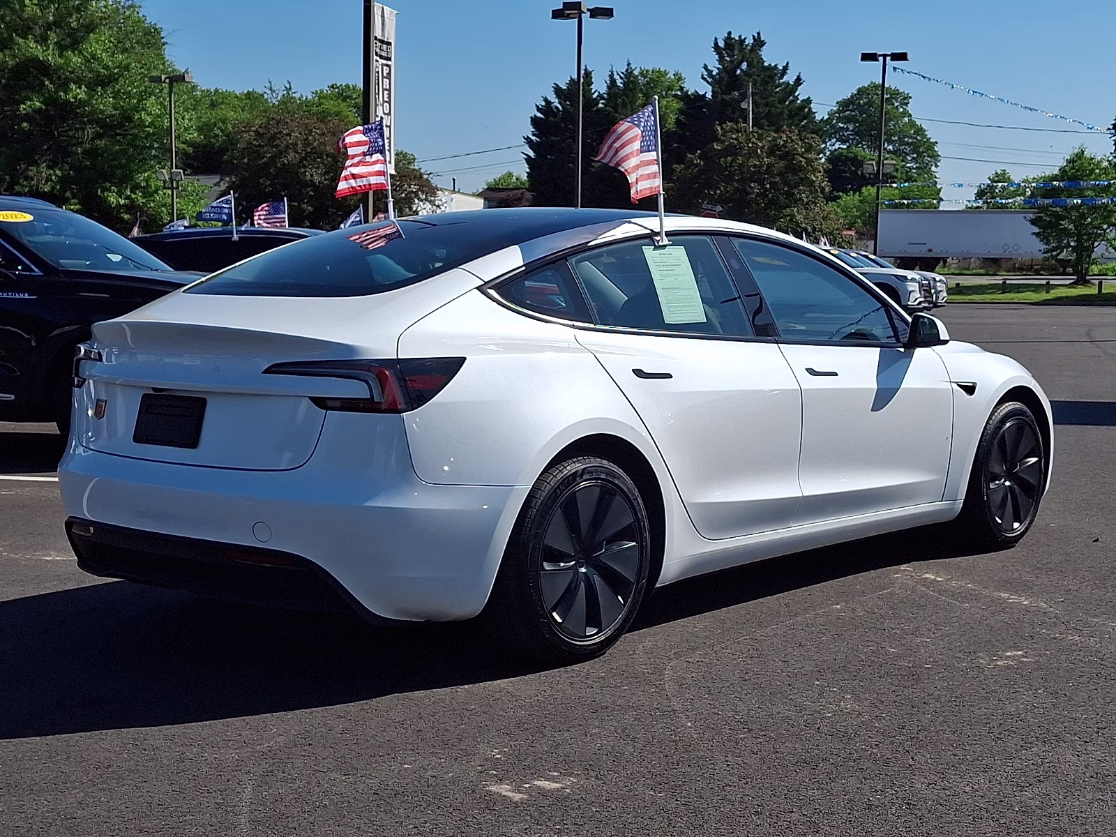 2024 Pearl White Multi-Coat - PPSW Tesla Model 3 Rear-Wheel Drive RWD