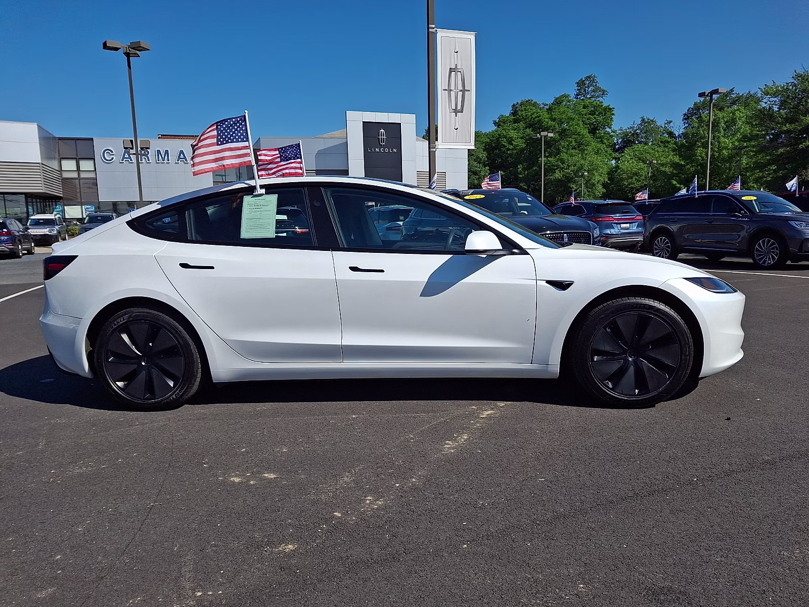 2024 Pearl White Multi-Coat - PPSW Tesla Model 3 Rear-Wheel Drive RWD