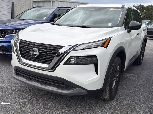 2022 Glacier White Nissan Rogue S FWD SUV