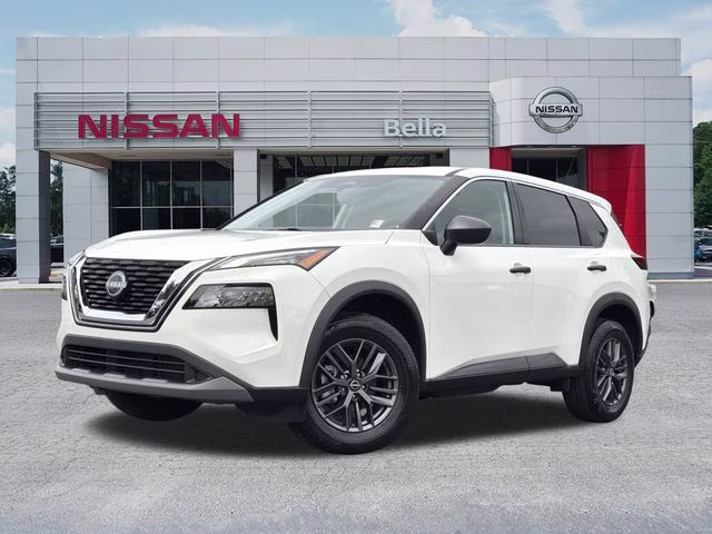 2022 Glacier White Nissan Rogue S FWD SUV