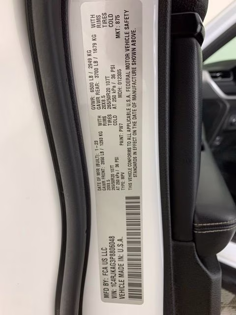 2023 Bright White Clearcoat Jeep Grand Cherokee L Altitude 4X4 SUV