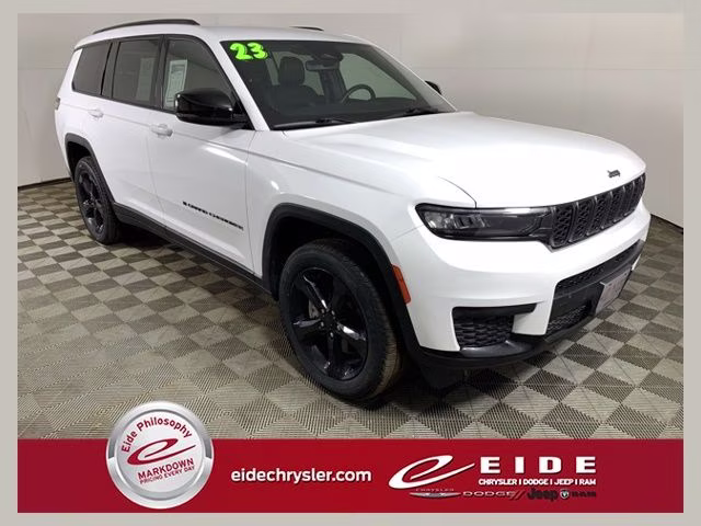 2023 Bright White Clearcoat Jeep Grand Cherokee L Altitude 4X4 SUV