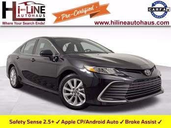 2024 Midnight Black Metallic Toyota Camry LE FWD Sedan