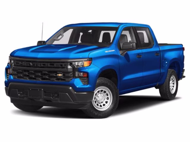 2022 Glacier Blue Metallic Chevrolet Silverado 1500 Custom 4X4 Truck