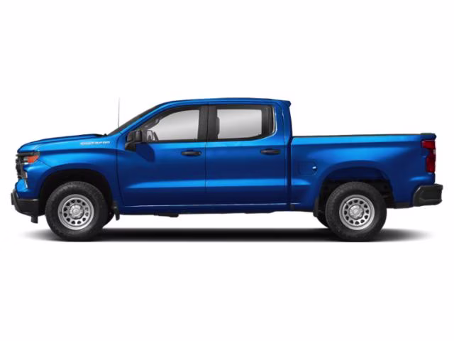 2022 Glacier Blue Metallic Chevrolet Silverado 1500 Custom 4X4 Truck