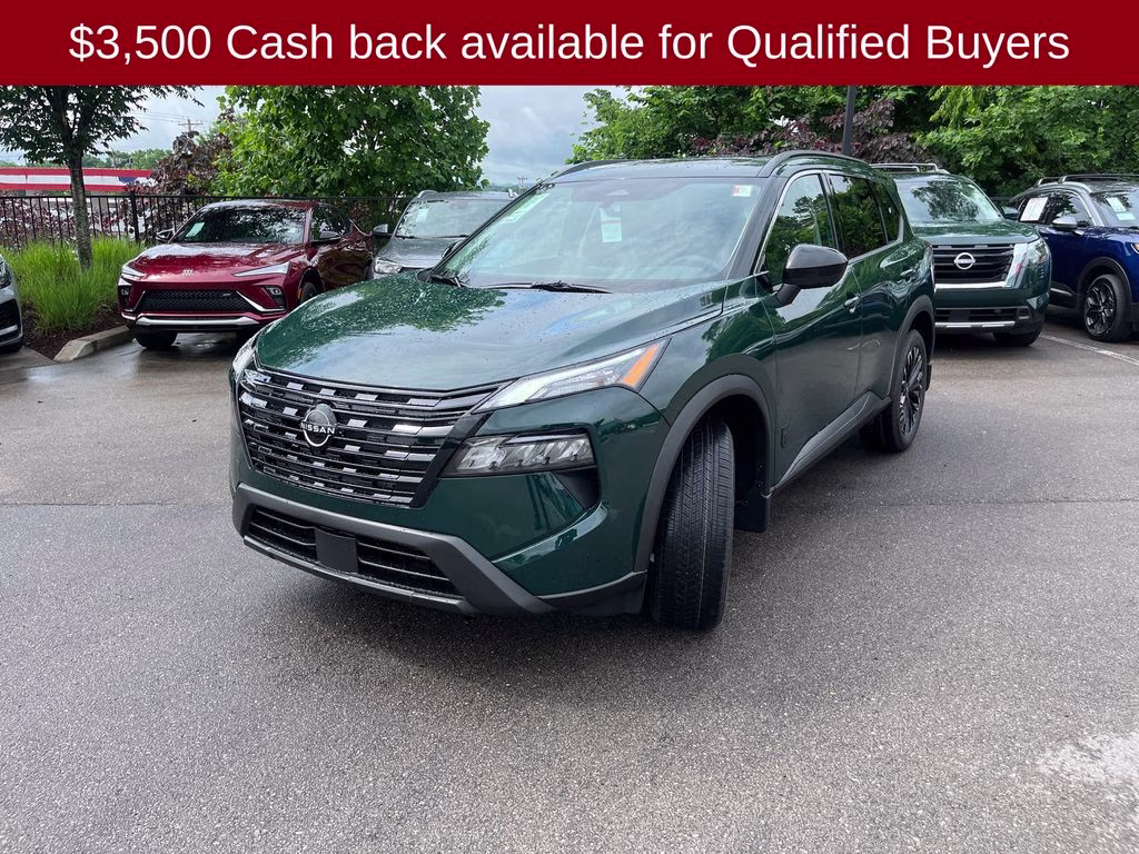 2026 Obsidian Green Nissan Rogue Dark Armor FWD SUV