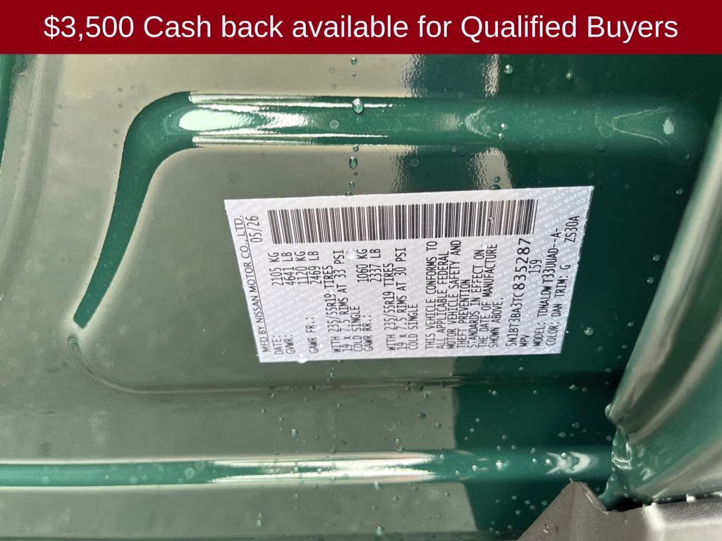 2026 Obsidian Green Nissan Rogue Dark Armor FWD SUV