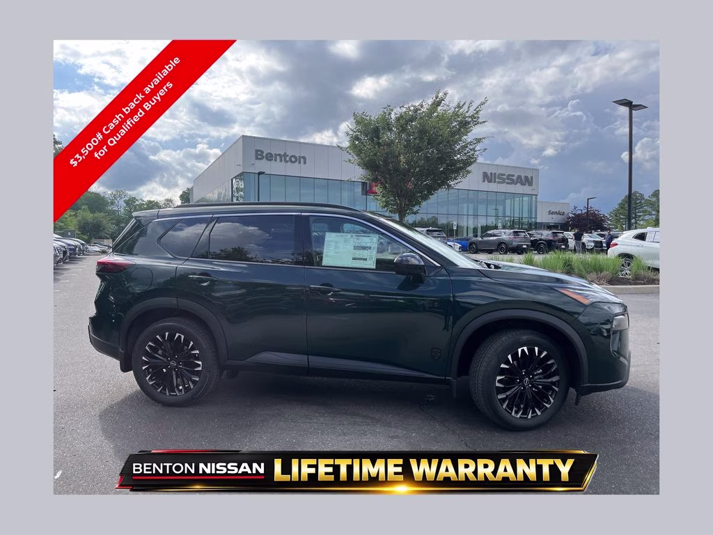 2026 Obsidian Green Nissan Rogue Dark Armor FWD SUV