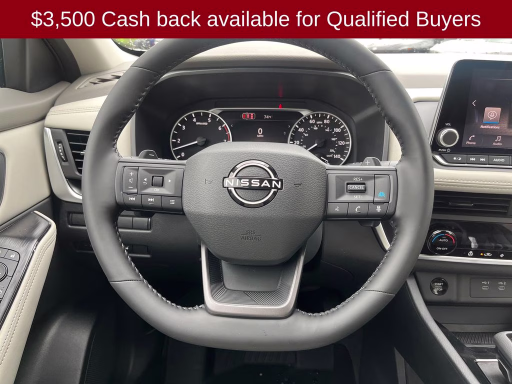 2026 Everest White Pearl Tricoat Nissan Rogue Dark Armor FWD SUV