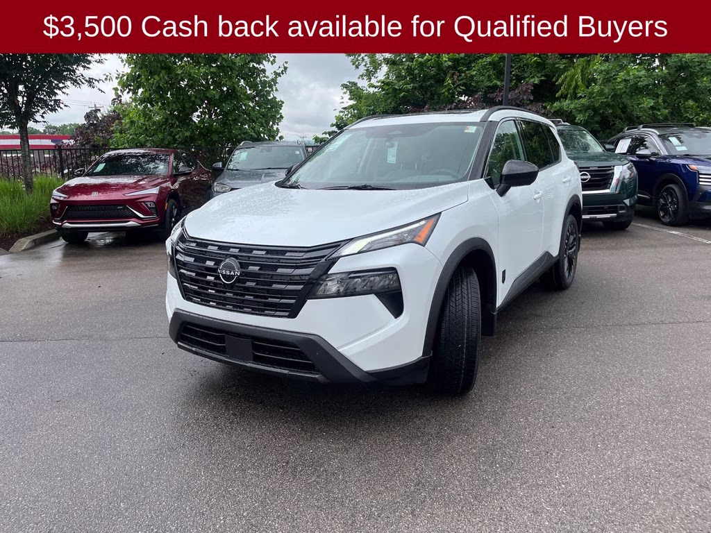 2026 Everest White Pearl Tricoat Nissan Rogue Dark Armor FWD SUV