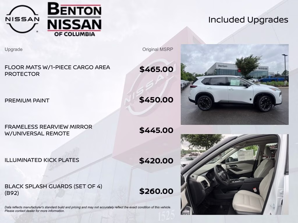 2026 Everest White Pearl Tricoat Nissan Rogue Dark Armor FWD SUV