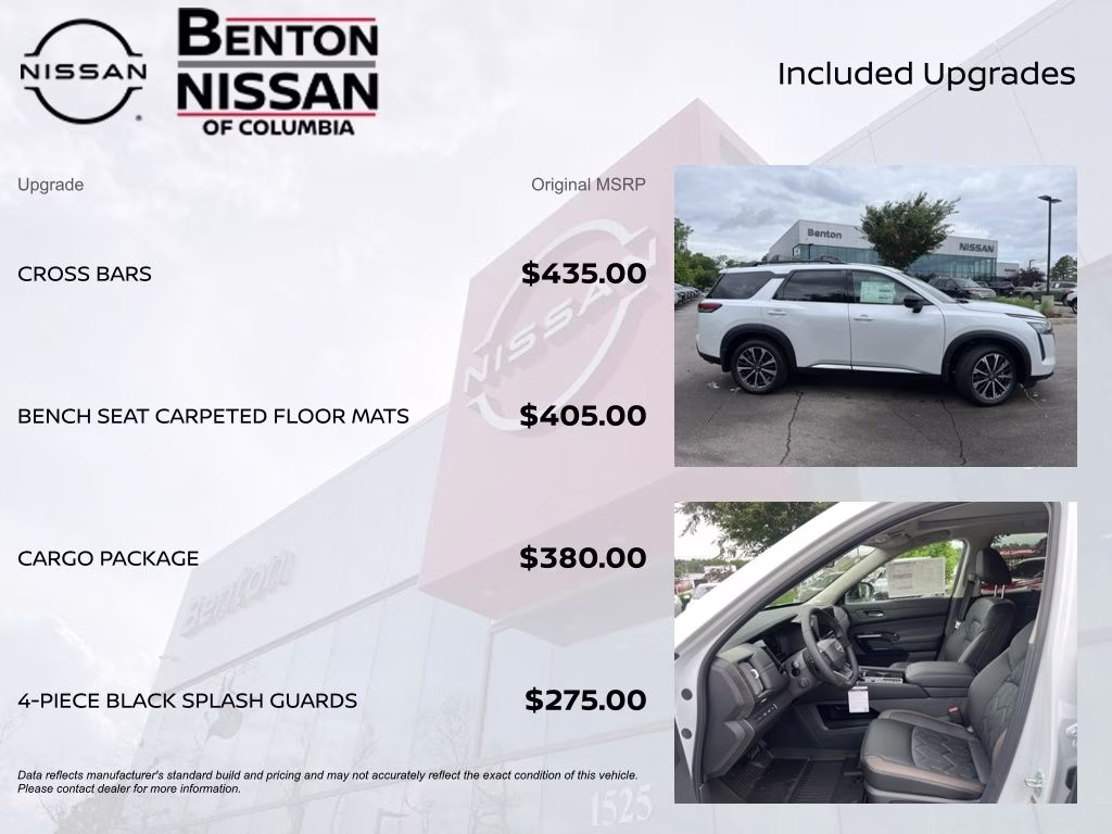 2026 Everest White Pearl Tricoat Nissan Pathfinder Platinum FWD SUV