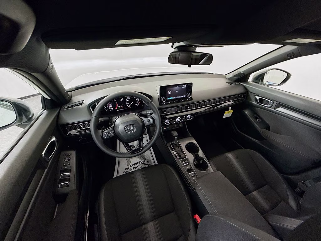 2026 Platinum White Pearl Honda Civic Sport FWD Sedan