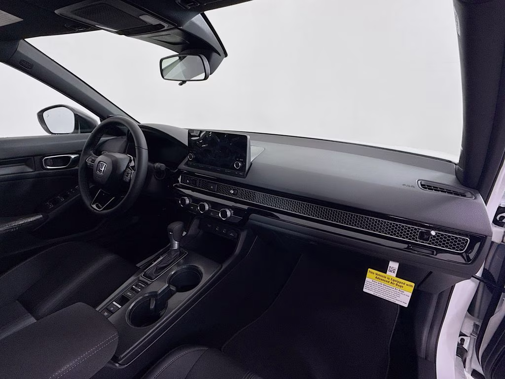 2026 Platinum White Pearl Honda Civic Sport FWD Sedan