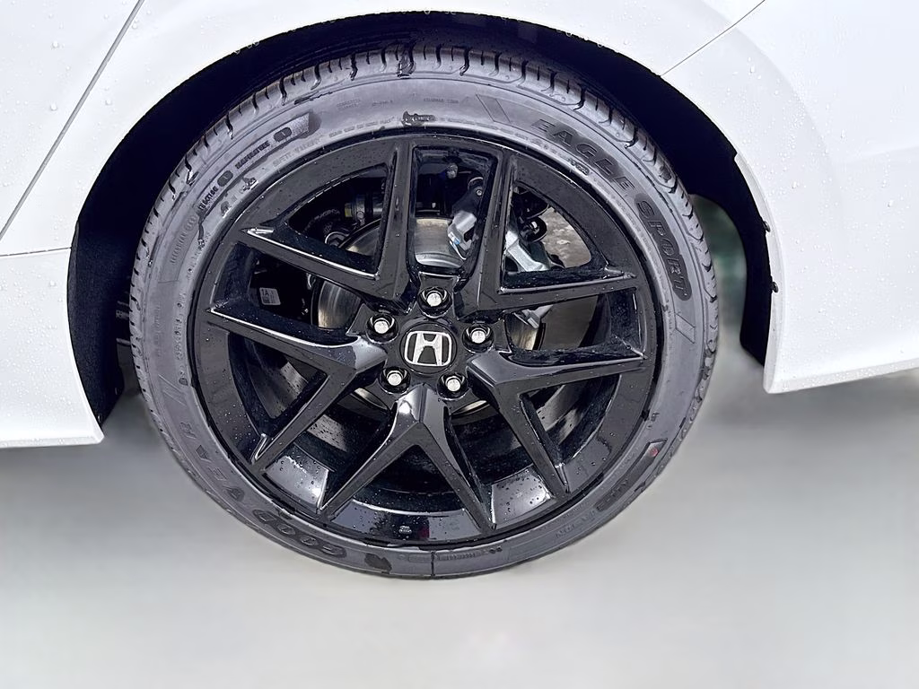 2026 Platinum White Pearl Honda Civic Sport FWD Sedan