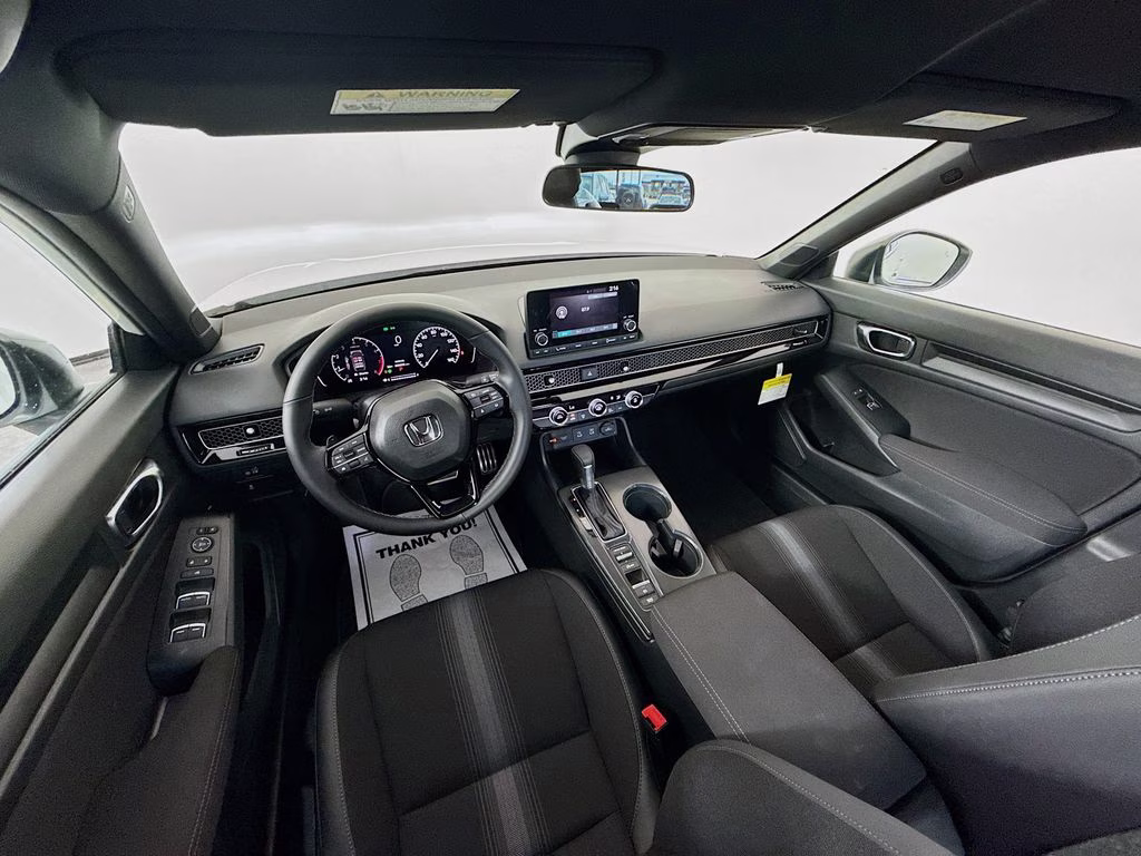 2026 Platinum White Pearl Honda Civic Sport FWD Sedan